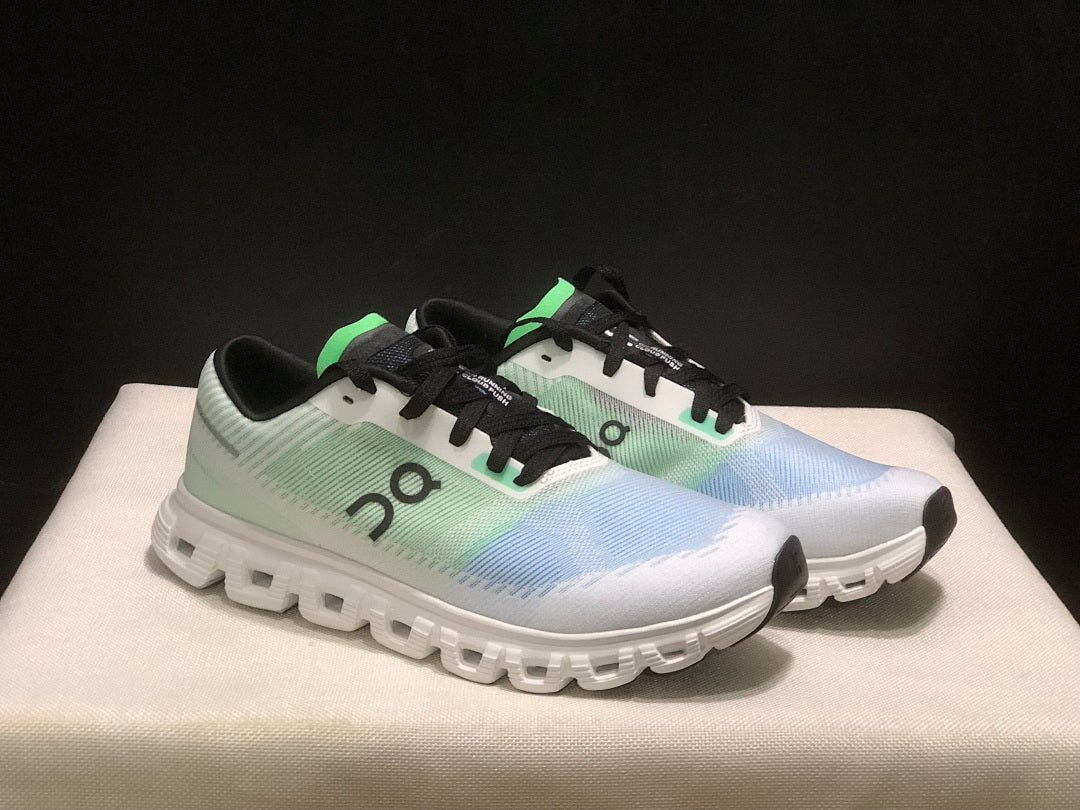 On Cloud 6 Push Sneakers in Green, Blue and Black