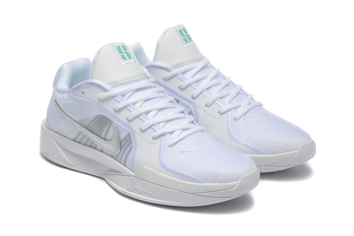 Nike Sabrina 2 Basketball Shoes, White and Mint