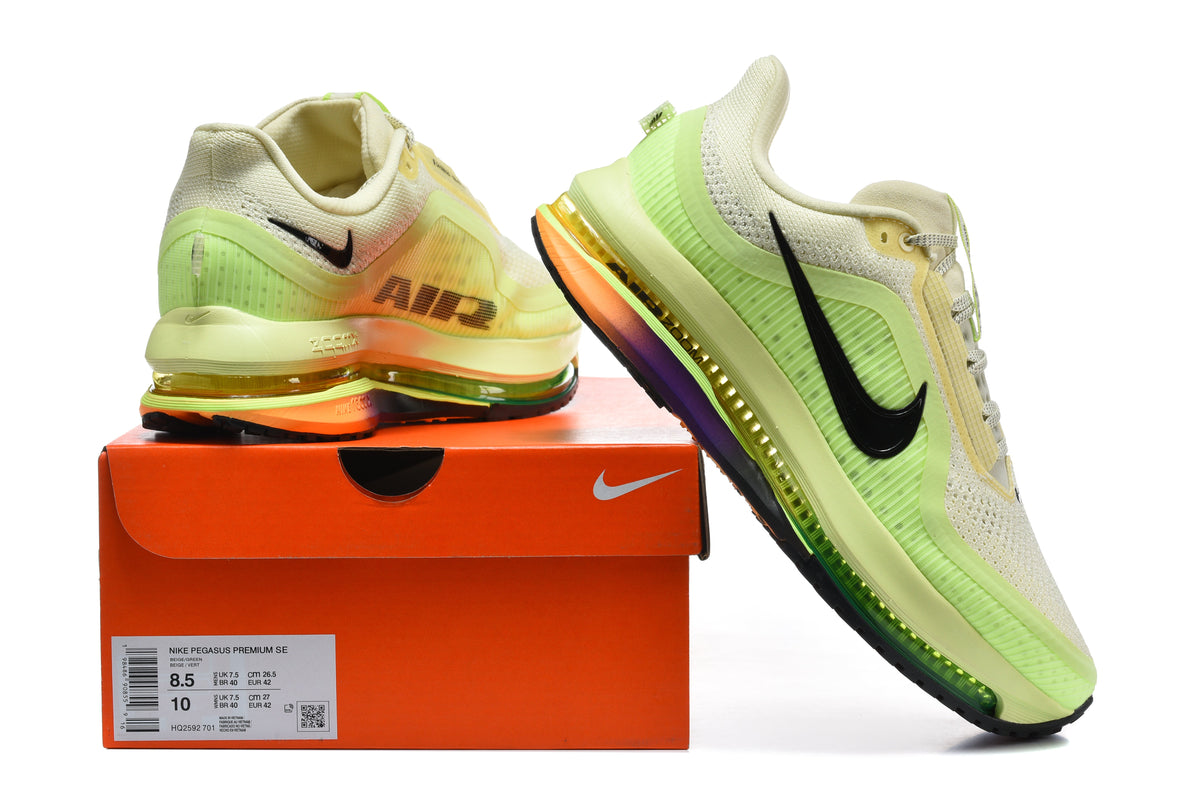 Nike Pegasus Premium SE Running Shoes Beige Volt HQ2592-701