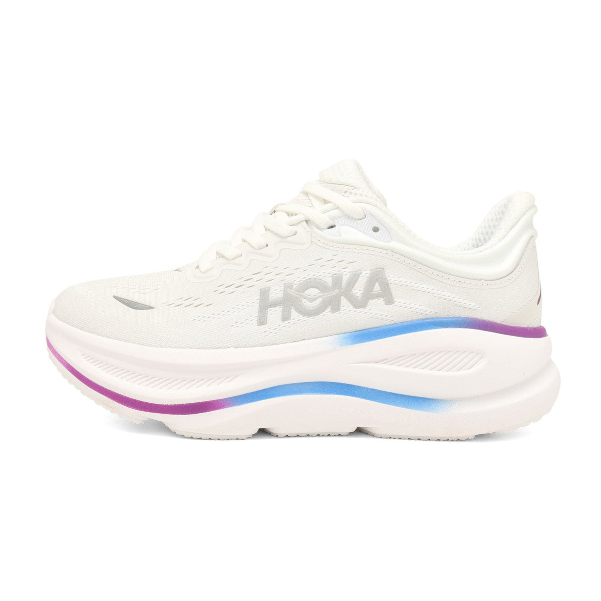 HOKA Bondi 9 White Rainbow Running Shoes 1162012-CYWH