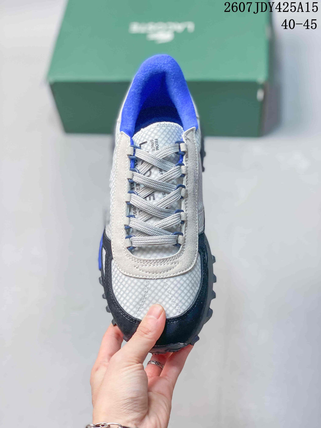 Lacoste Casual Sneakers White Black Blue 2607JDY425A15