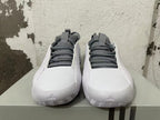 Adidas White and Grey Basketball Sneakers