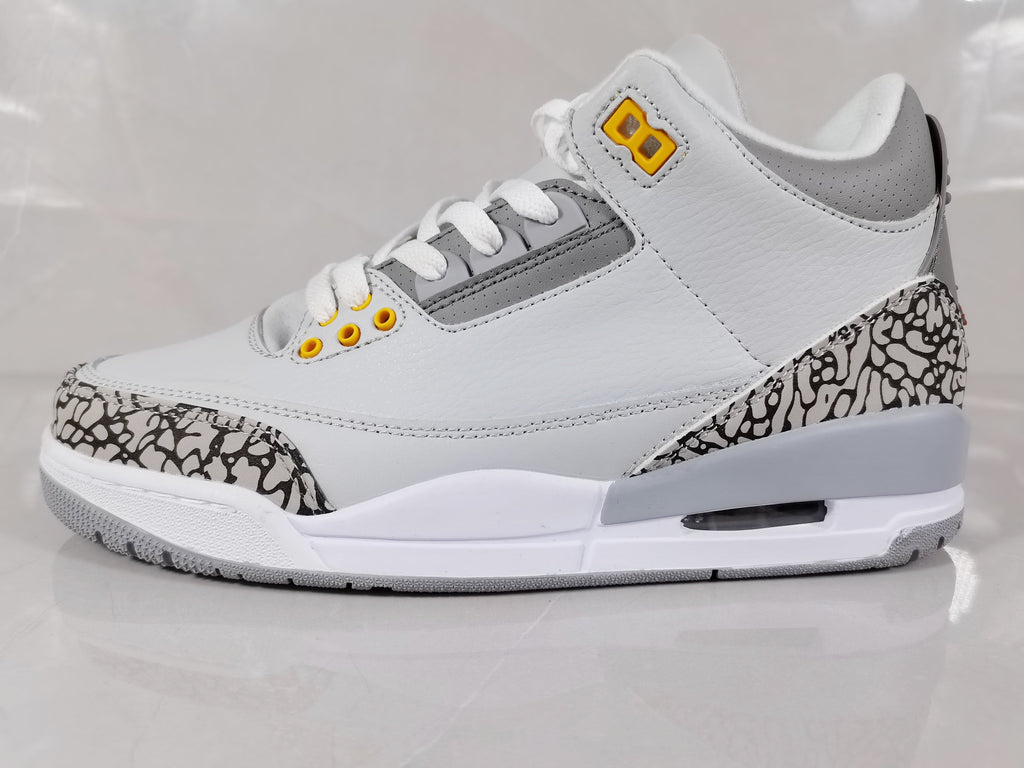 Jordan Air Jordan 3 Retro White Grey Orange Sneakers