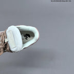Off-White Low-Top Sneakers in White and Dusty Pink