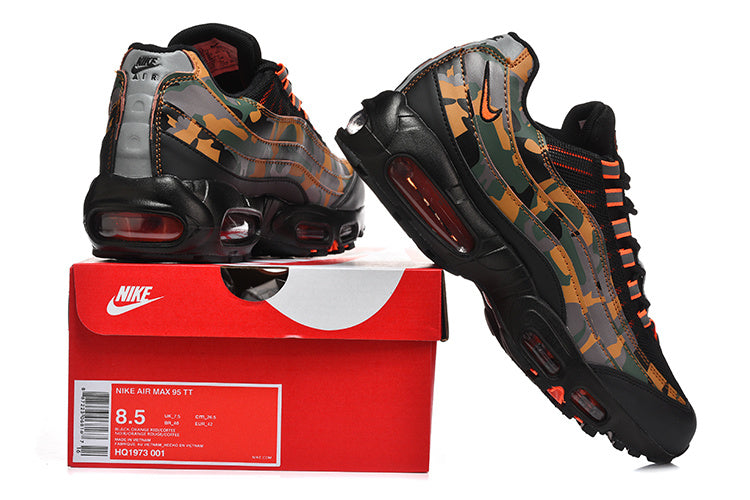 Nike Air Max 95 TT Camo Sneakers Black Orange