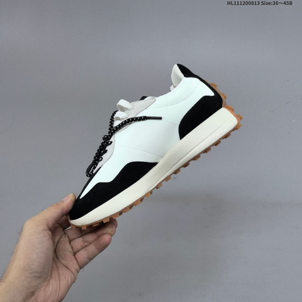 New Balance MS327KA1 Retro Lifestyle Sneakers, White and Black