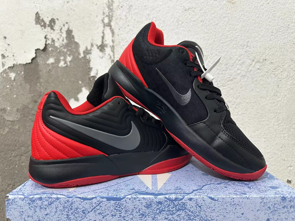 Nike Zoom Air Black and Red Basketball Shoes