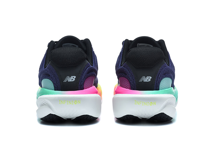 New Balance 1080 Running Shoes in Navy with Multicolor Midsole