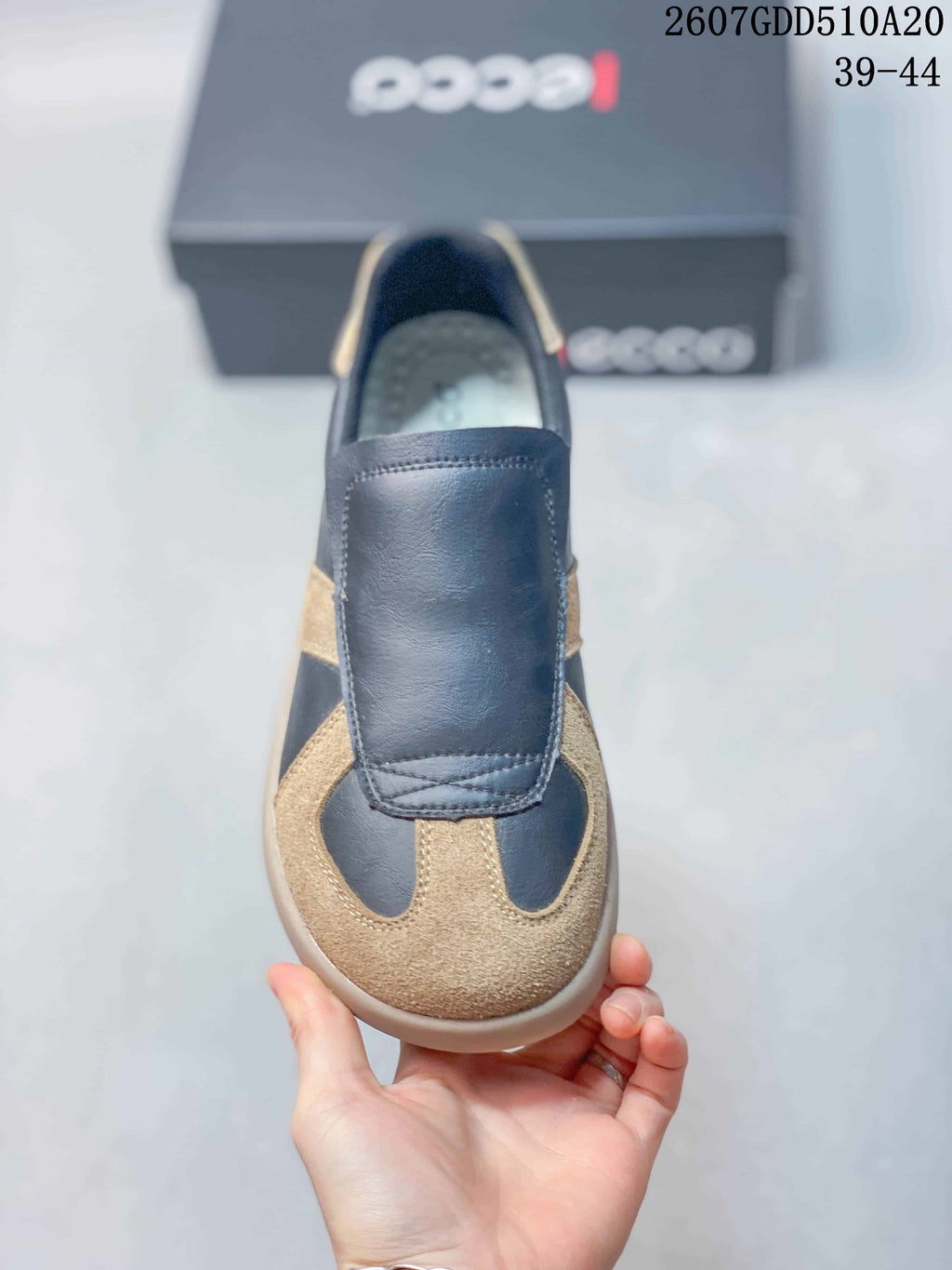 ECCO Women’s Sneakers Navy and Tan 2607GDD510A20