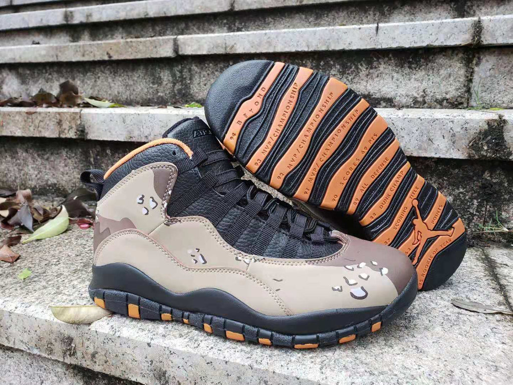 Air Jordan 10 Camo High-Top Sneakers