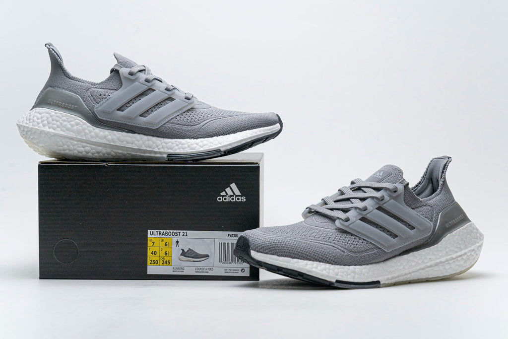 adidas Ultraboost 21 Running Shoes FY0381 Grey