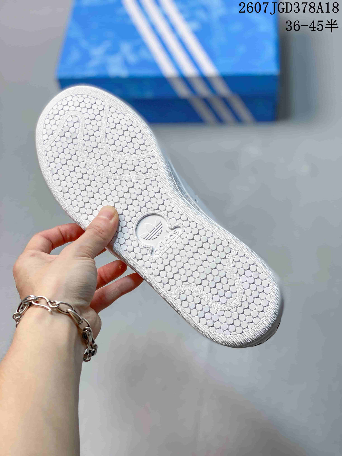 Adidas Stan Smith White Gold Sneakers 711280WYQ