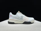 On The Roger Advantage Pro White and Beige Court Sneakers
