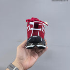 GG-CC Low-Top Chunky Sneakers in Burgundy