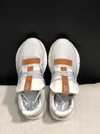 On Cloudnova 1 Sneakers in White Pearl