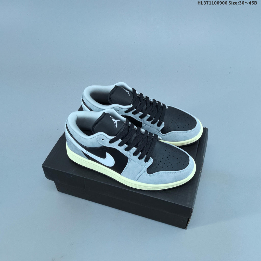 Nike Air Jordan 1 Low Sneakers, White and Color-Accent Styles