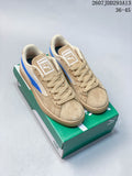 PUMA BMW MMS Suede XL Sneakers Tan and Blue 2607JDD293A13
