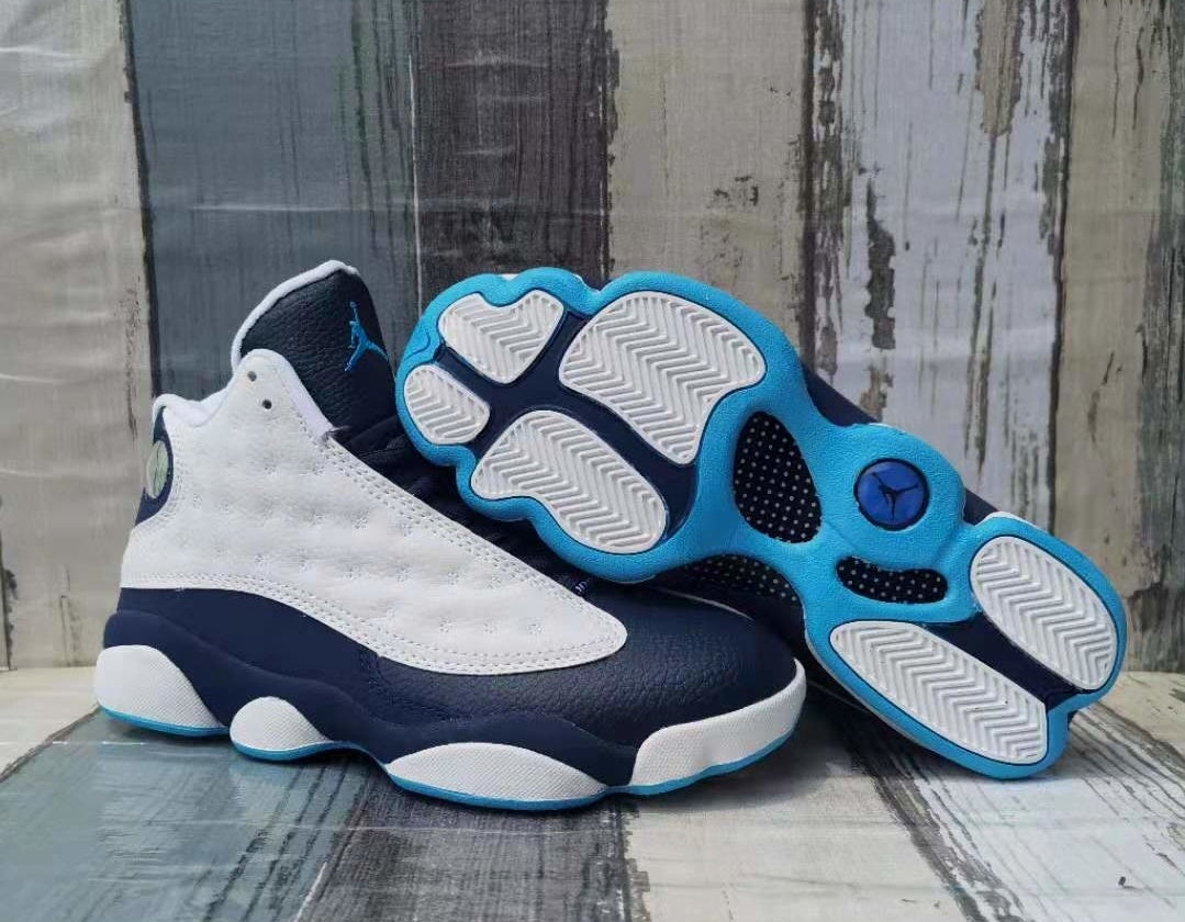 Jordan 13 Men's Sneakers in Navy, White and Blue