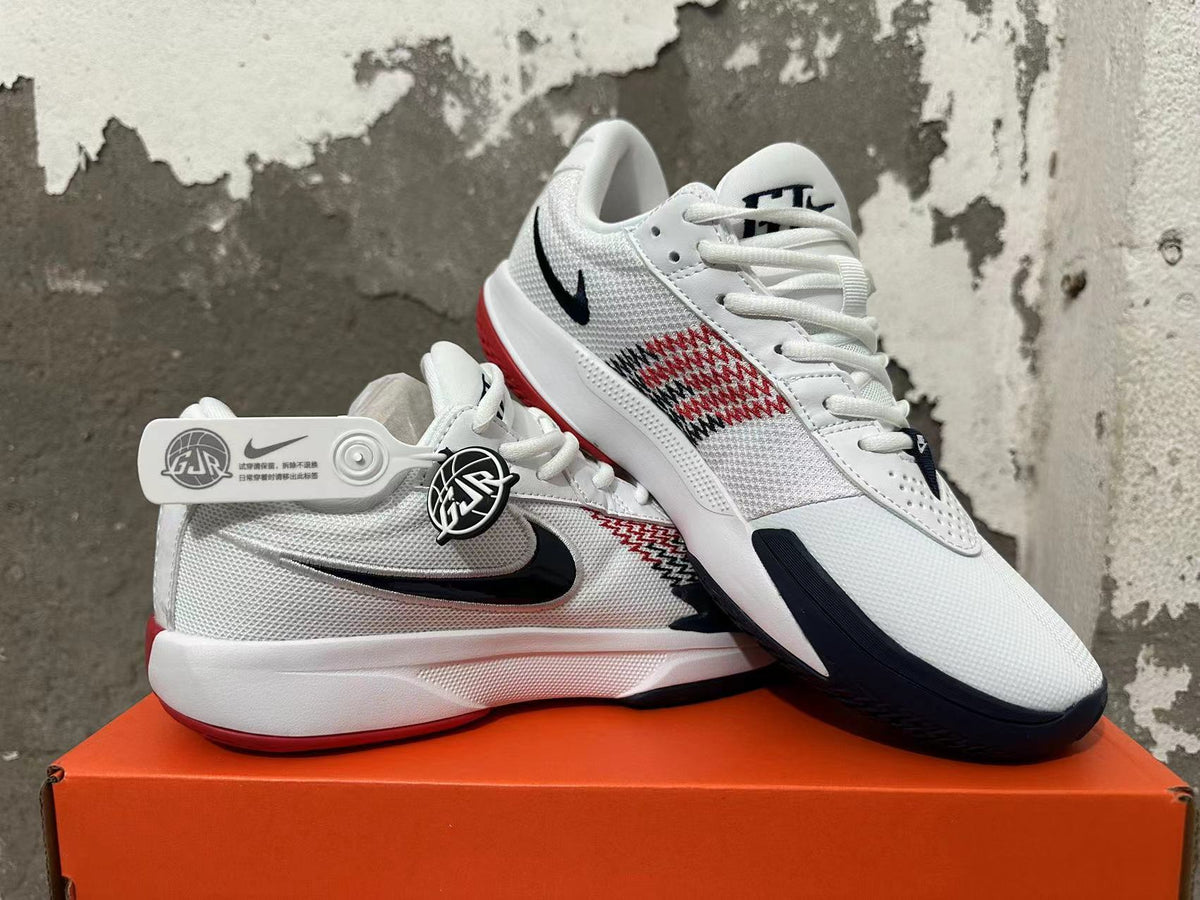 Nike Basketball Shoes White Black Red