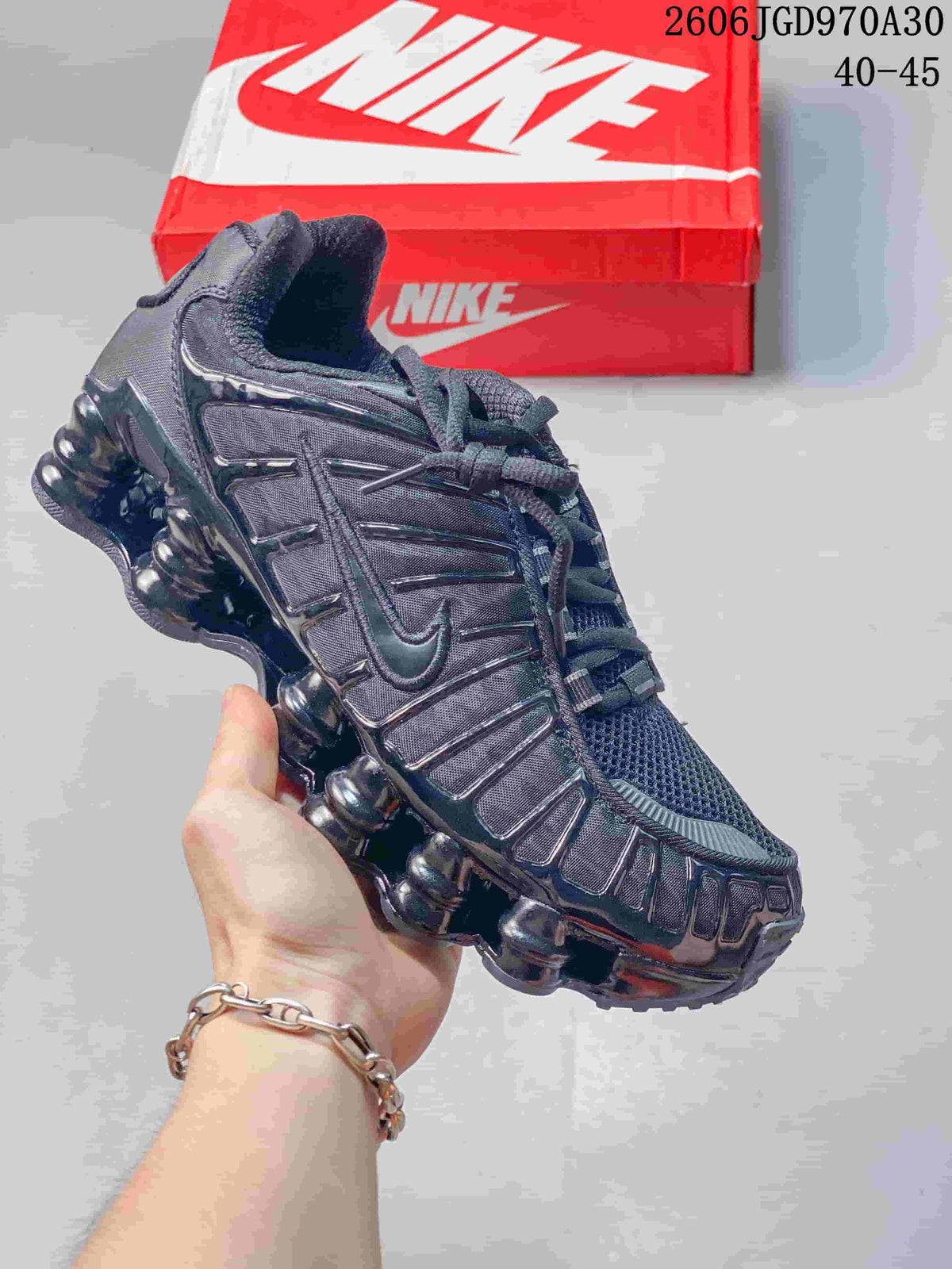 Nike Shox TL Sneakers in Black and Red CL0987-002