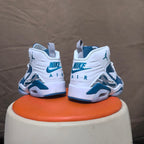 Jordan 6 Retro White and Blue High-Top Sneakers