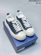 Dior Low-Top Sneakers White and Navy 2607GDD607A17