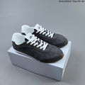 Alo Yoga Sunset Low-Top Suede Sneakers in Charcoal
