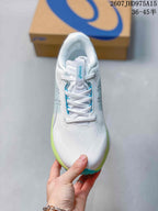 ASICS Gel-Kayano 33 Running Shoes White Lime Blue 1011C167-402