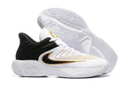 Nike Zoom Freak 5 Basketball Shoes White Black Gold