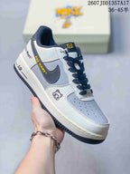 Nike Air Force 1 '07 Low White Navy Gray Sneakers 2607JDD1357A17