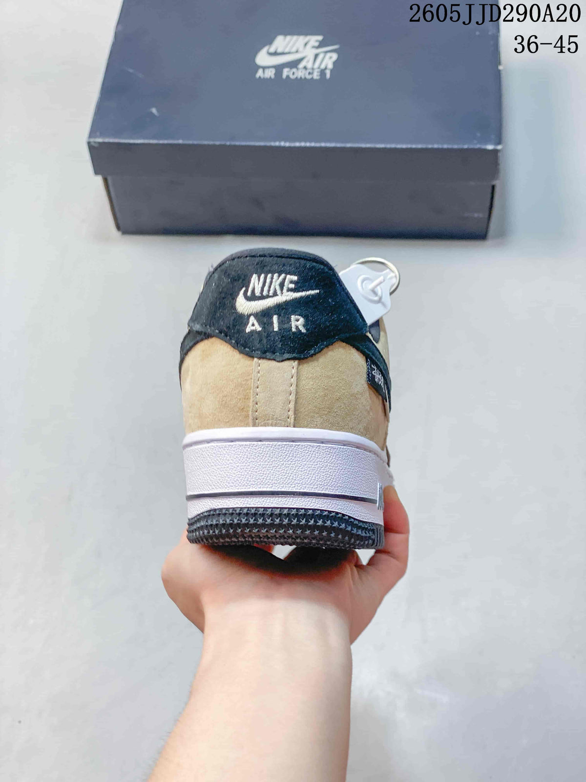 Nike WMNS Air Force 1 Shadow Sneakers Beige Pink Black