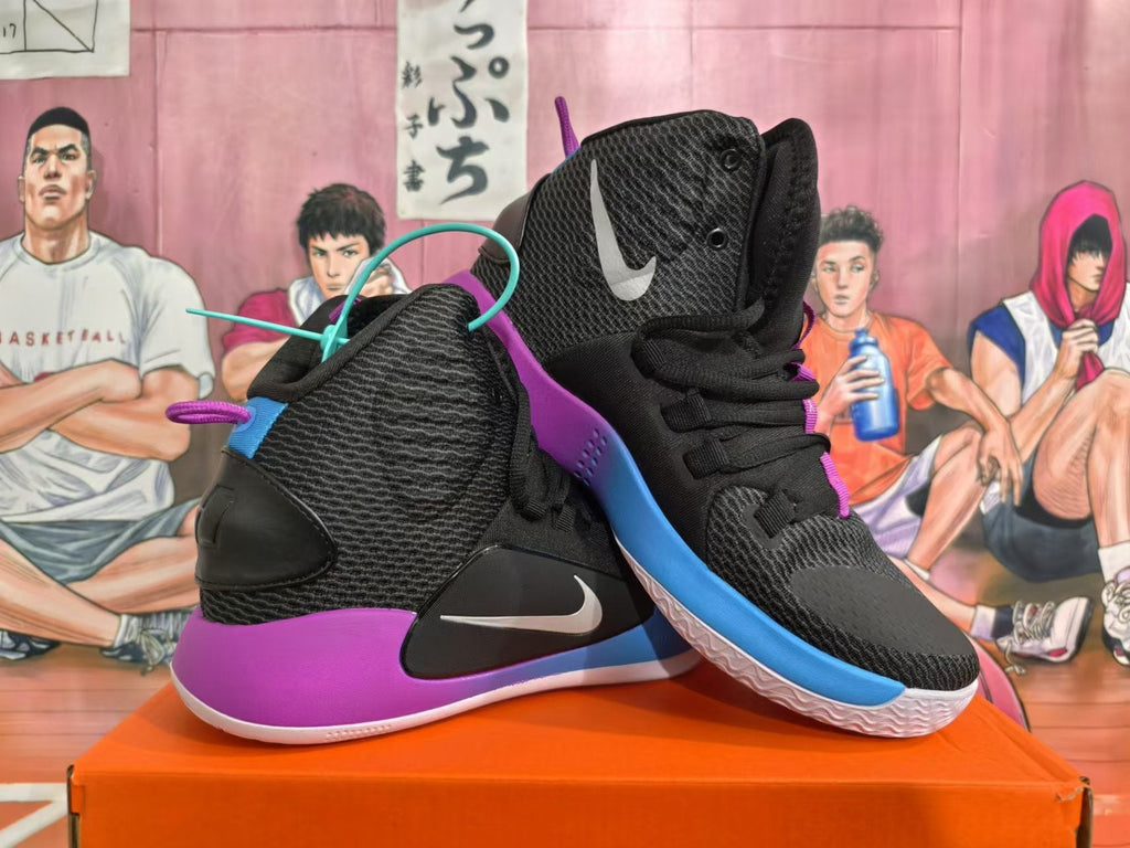 Nike Basketball Shoes Black Purple Blue
