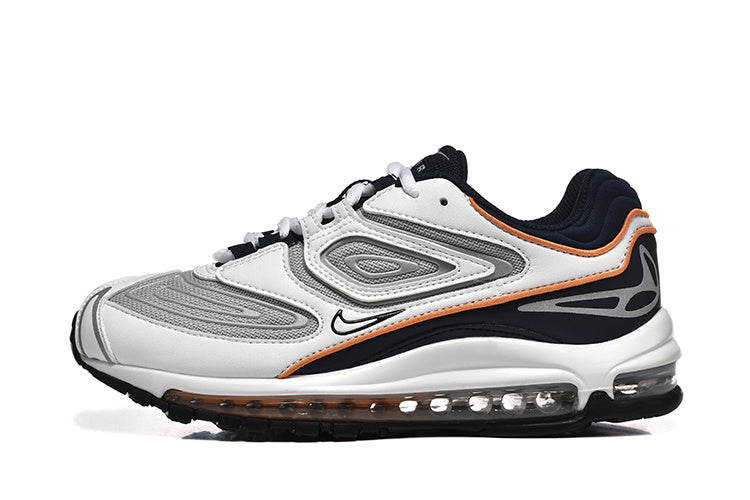 Nike Air Max 97 White Grey Black Orange Sneakers
