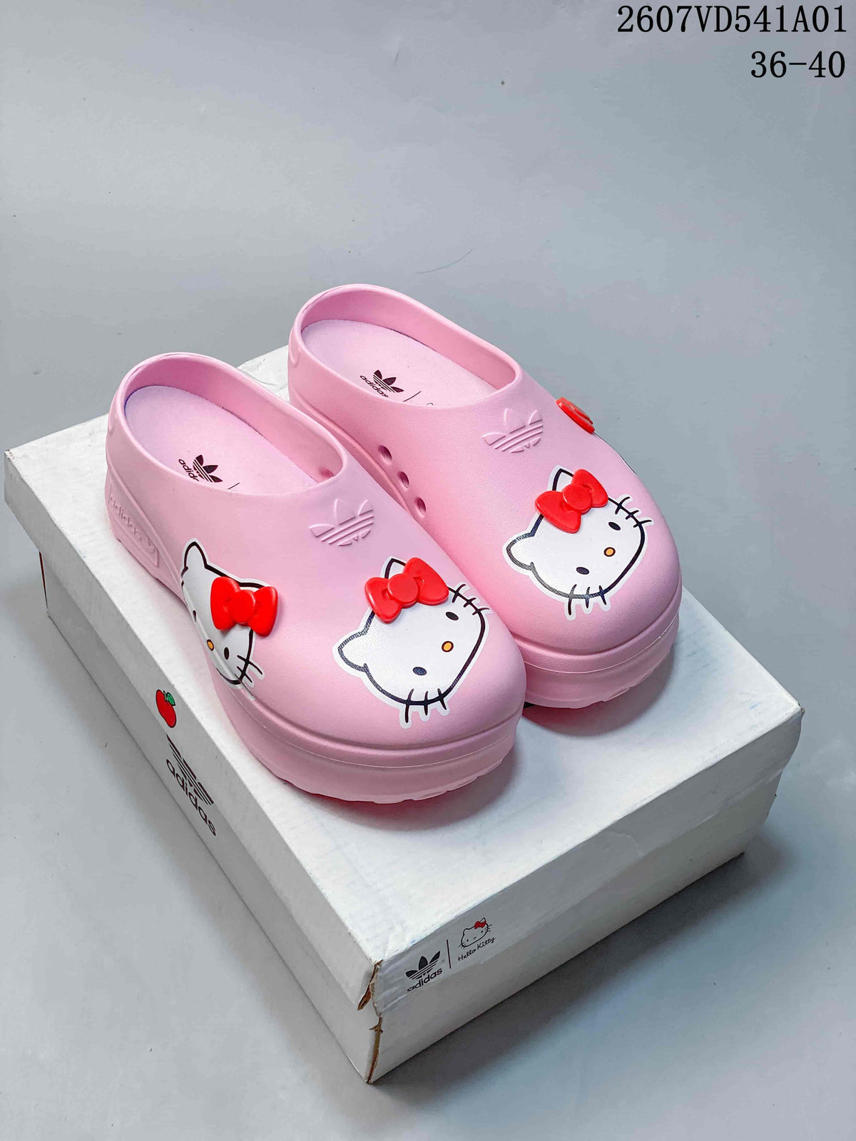 adidas x Hello Kitty Pink Platform Mule Clogs 07VD541A01