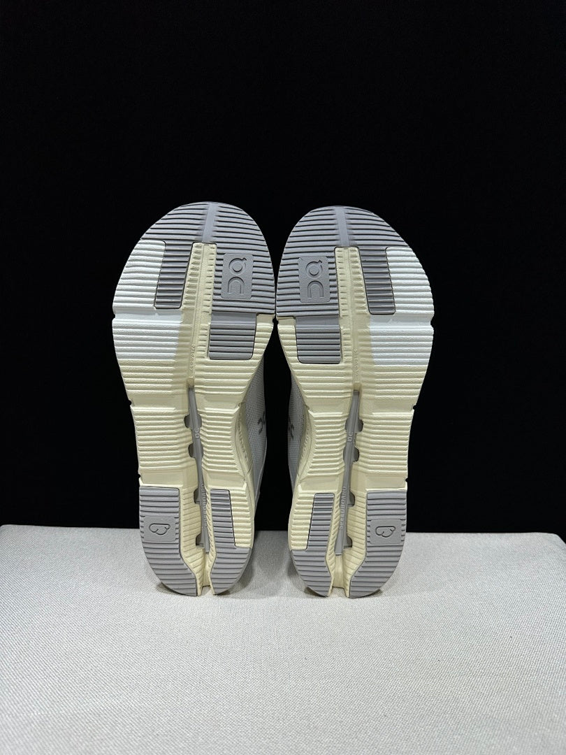 On Cloudnova Form 2 Sneakers, Gray and Cream