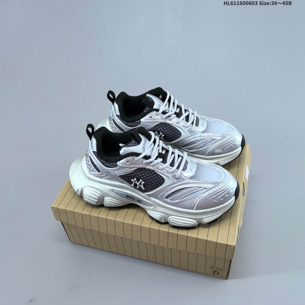 MLB Winner Chunky Low-Top Sneakers Silver 3ASHWC46N