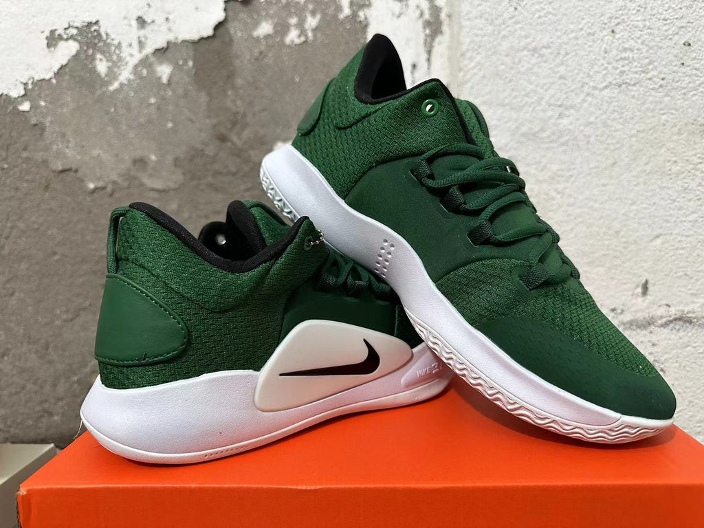 Nike Zoom Basketball Shoes in Green and White