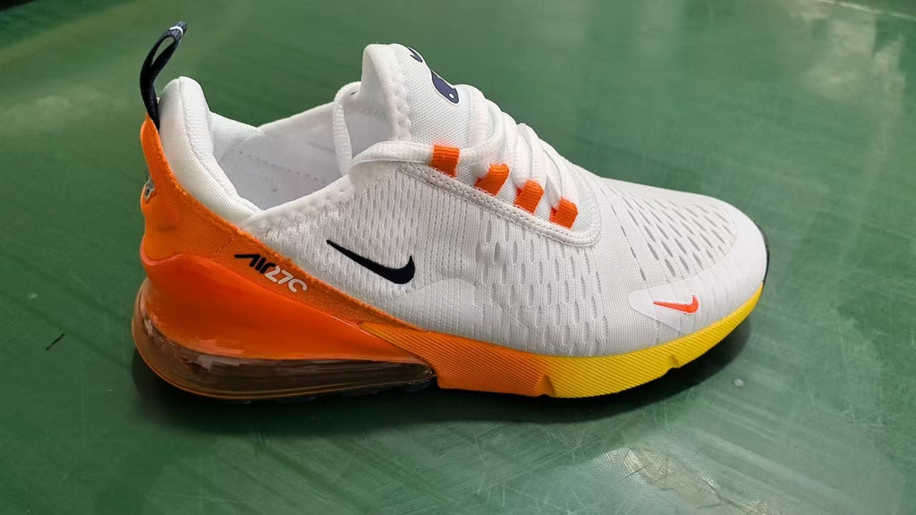 Nike Air Max 270 White Orange Yellow Sneakers
