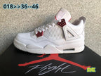 Jordan 4 White and Red High-Top Sneakers