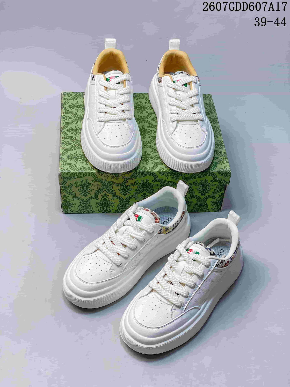 Gucci Screener GG High-Top Sneakers White 2607GDD607A17