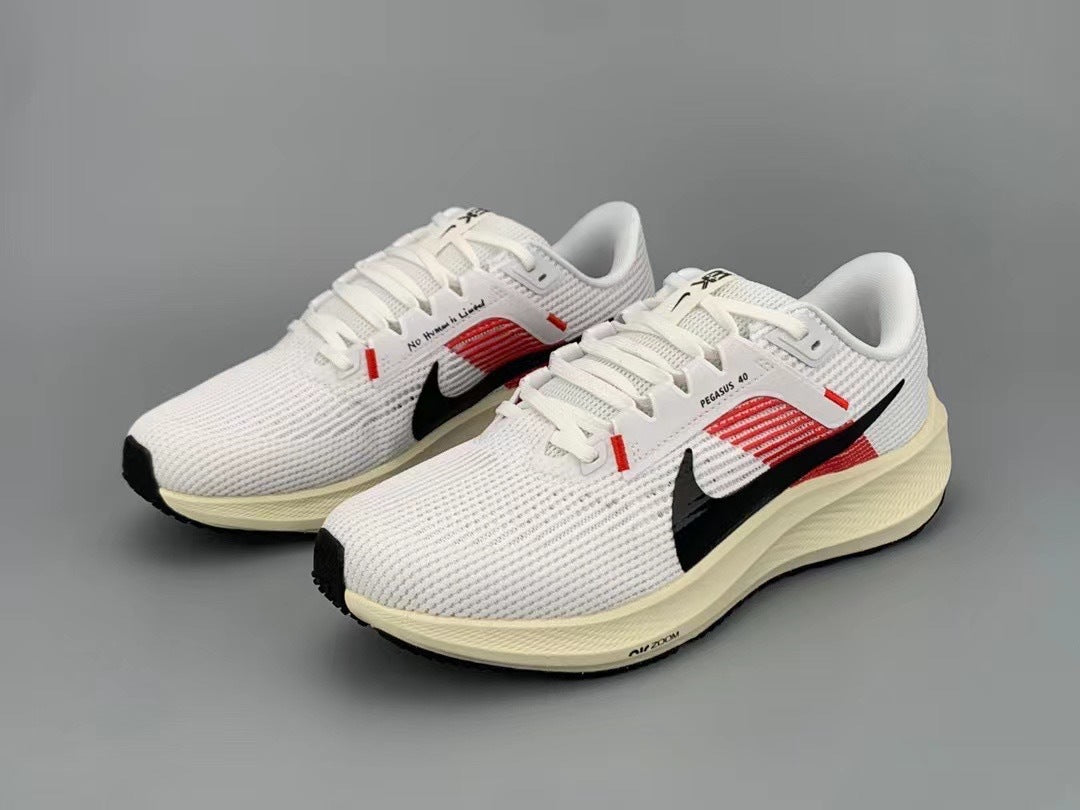 Nike Air Zoom Pegasus 40 White Red Running Shoes FJ0686-100
