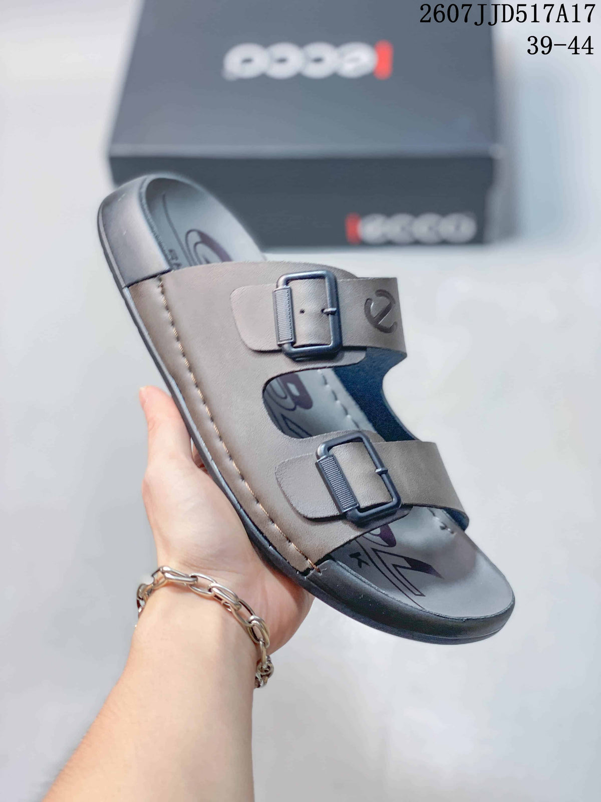 ECCO Double-Buckle Slide Sandals 2607JJD517A17