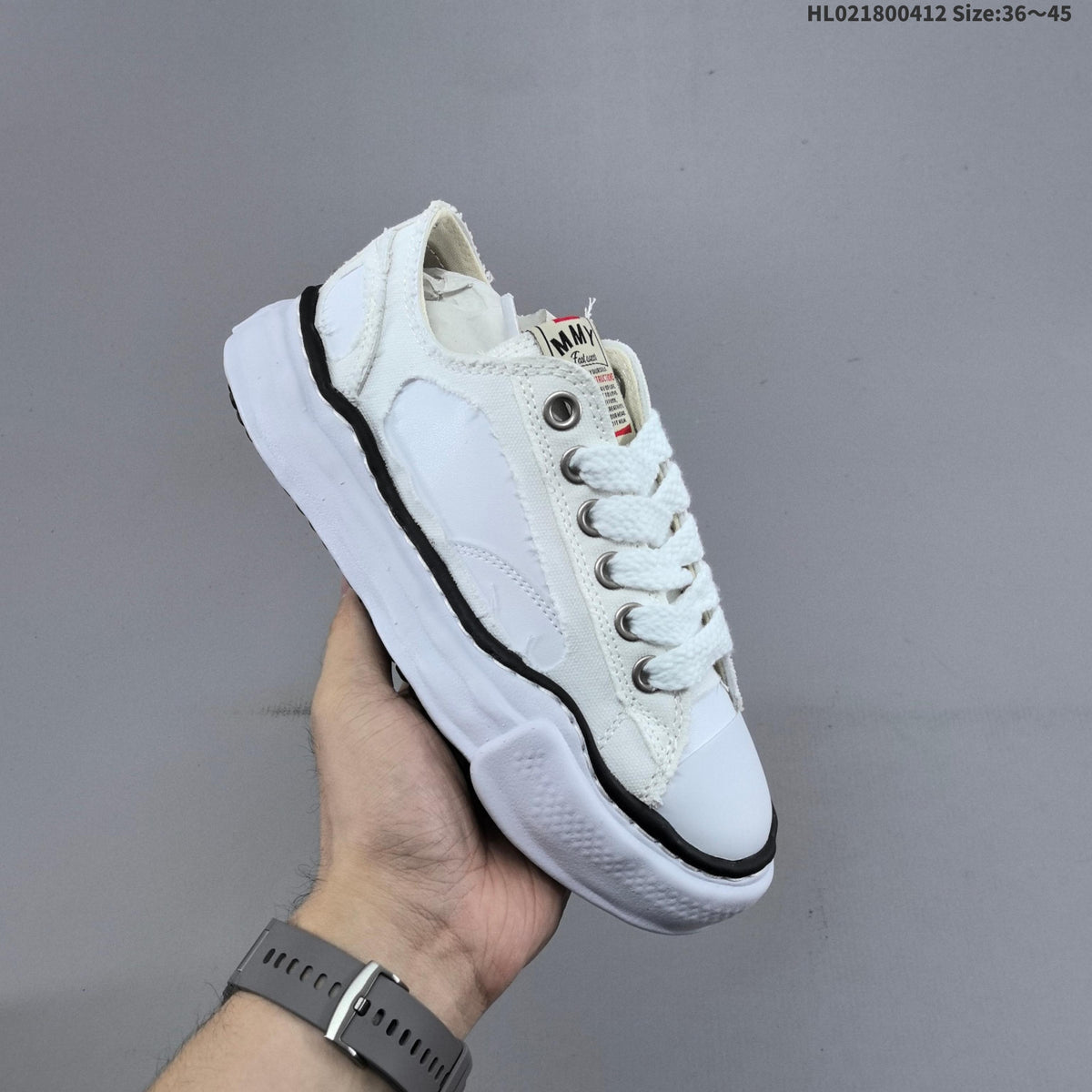 Maison MIHARA YASUHIRO Blakey Low Sneakers, White