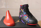Air Jordan 7 Retro Black Colorful High-Top Sneakers