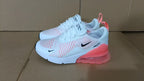 Nike Air Max 270 White and Pink Sneakers