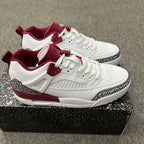 Air Jordan Spizike Low White and Burgundy Sneakers FQ1759-106