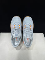 On THE ROGER Advantage Pro Tennis Shoes, Grey and Orange