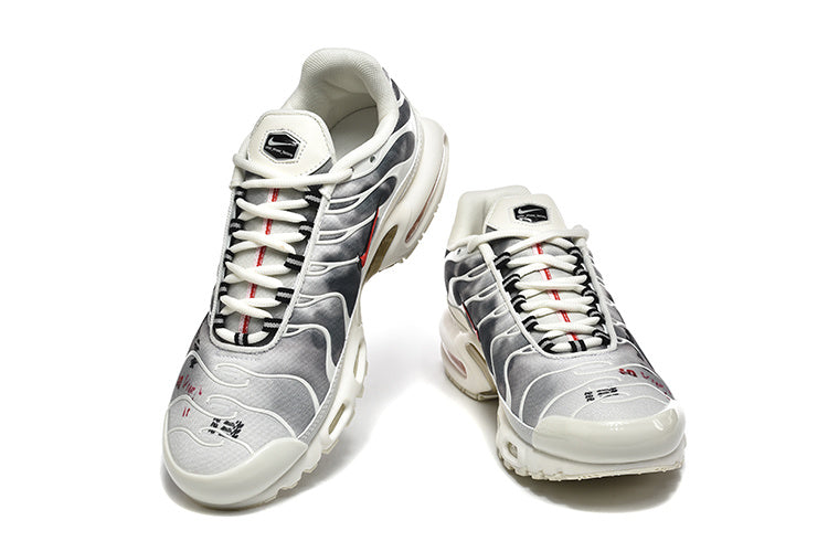 Nike Air Max Plus Sneakers in White and Gray