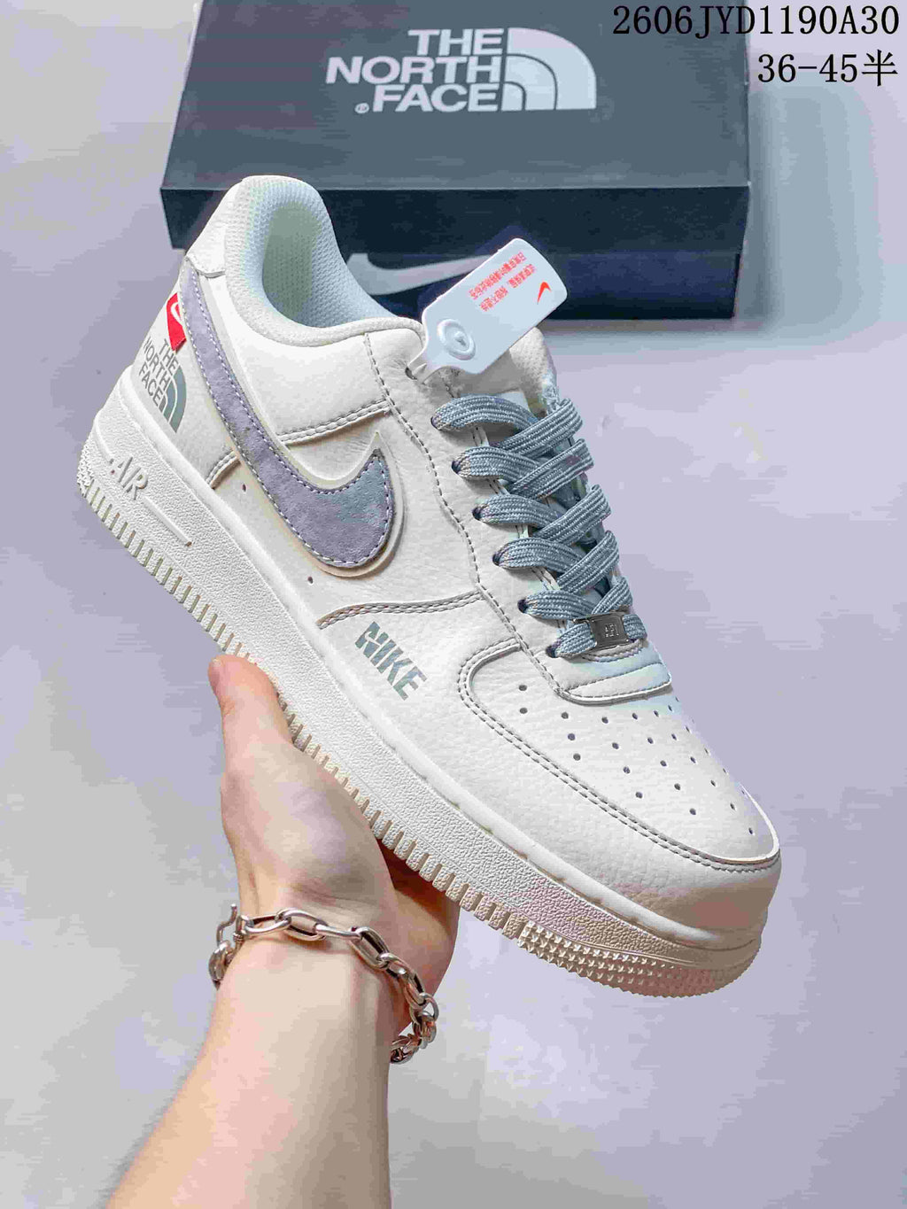 Nike Air Force 1 Low x The North Face Style Sneaker, Cream