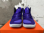 Nike Hyperdunk X High Basketball Shoes, Purple and White